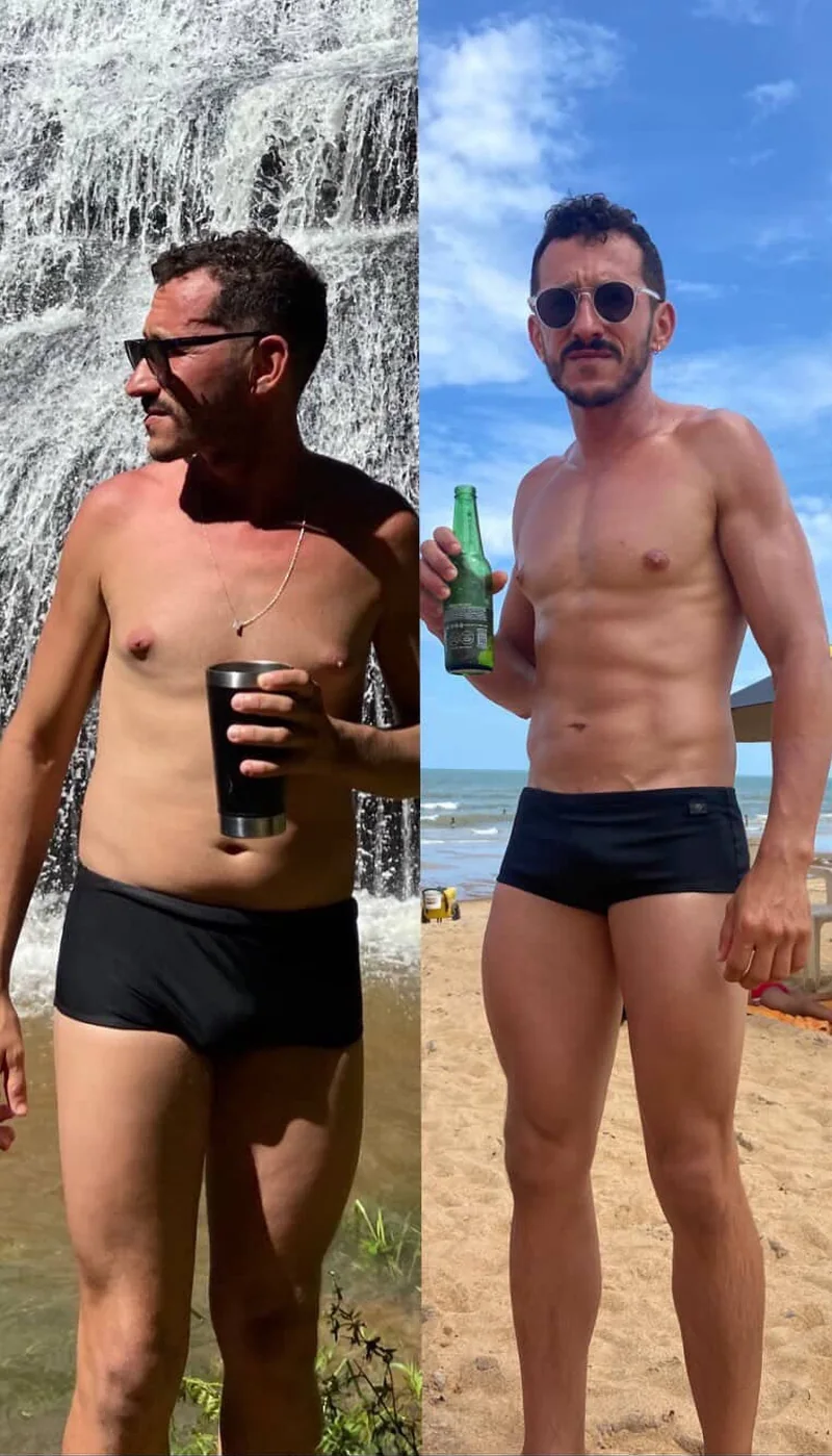 Comparação de acompanhamento autorizada, antes e depois